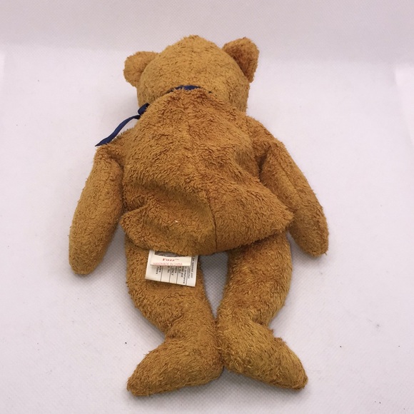 Ty Fuzz Brown Teddy Bear Beanie Baby 8” - Picture 4 of 7